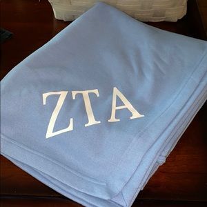 Zeta Tau Alpha fleece blanket
